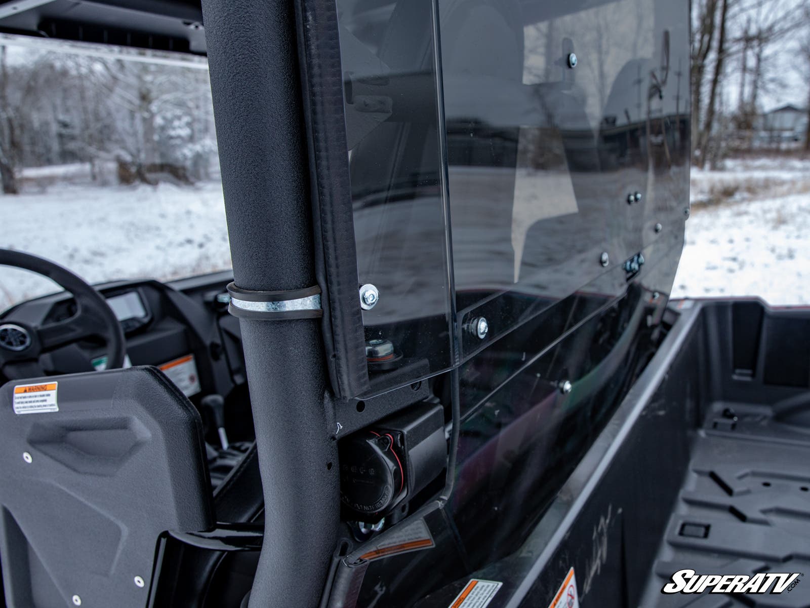 Photo of SuperATV Yamaha Wolverine X2 850 Rear Windshield by SuperATV - Premium Windshields for UTVs / Side by Sides