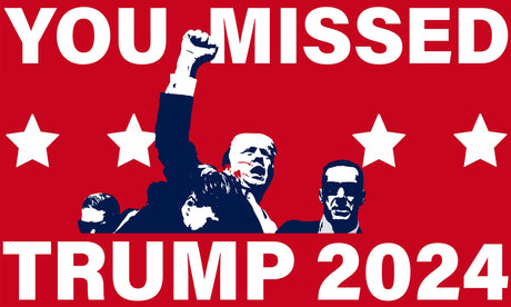 Photo of You Missed Trump 2024 Flag by Bad Flag Store - Premium Flags for UTVs / Side by Sides
