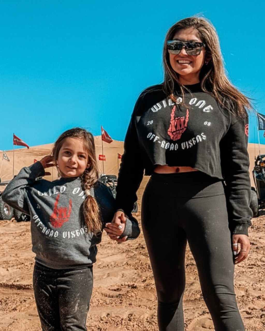 Photo of Youth Wild One Crewneck by OFF-ROAD VIXENS CLOTHING CO. - Premium Youth for UTVs / Side by Sides