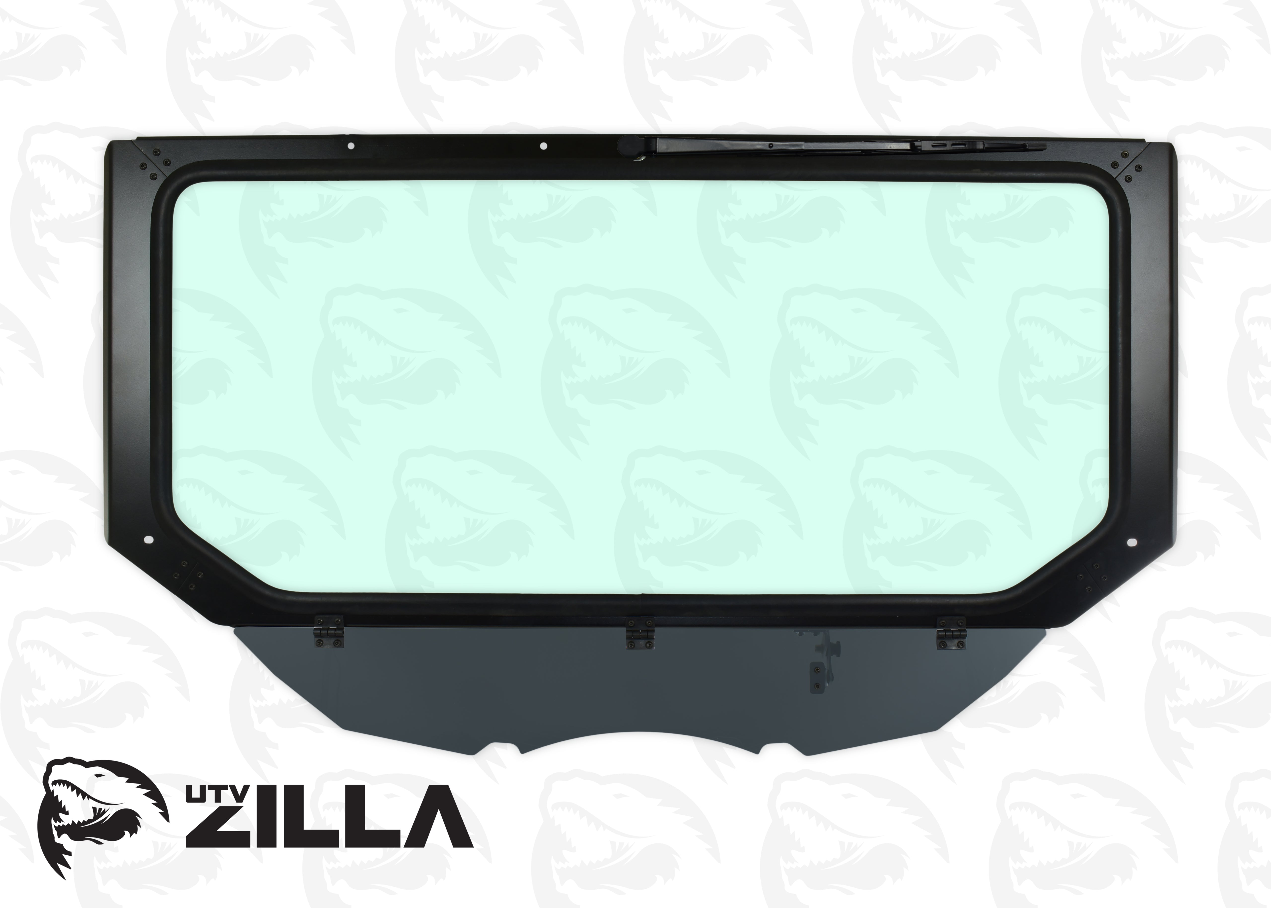 Photo of Black Vented Glass Windshield for CAN AM Maverick X3 with Wiper by UTVZILLA - Premium for UTVs / Side by Sides
