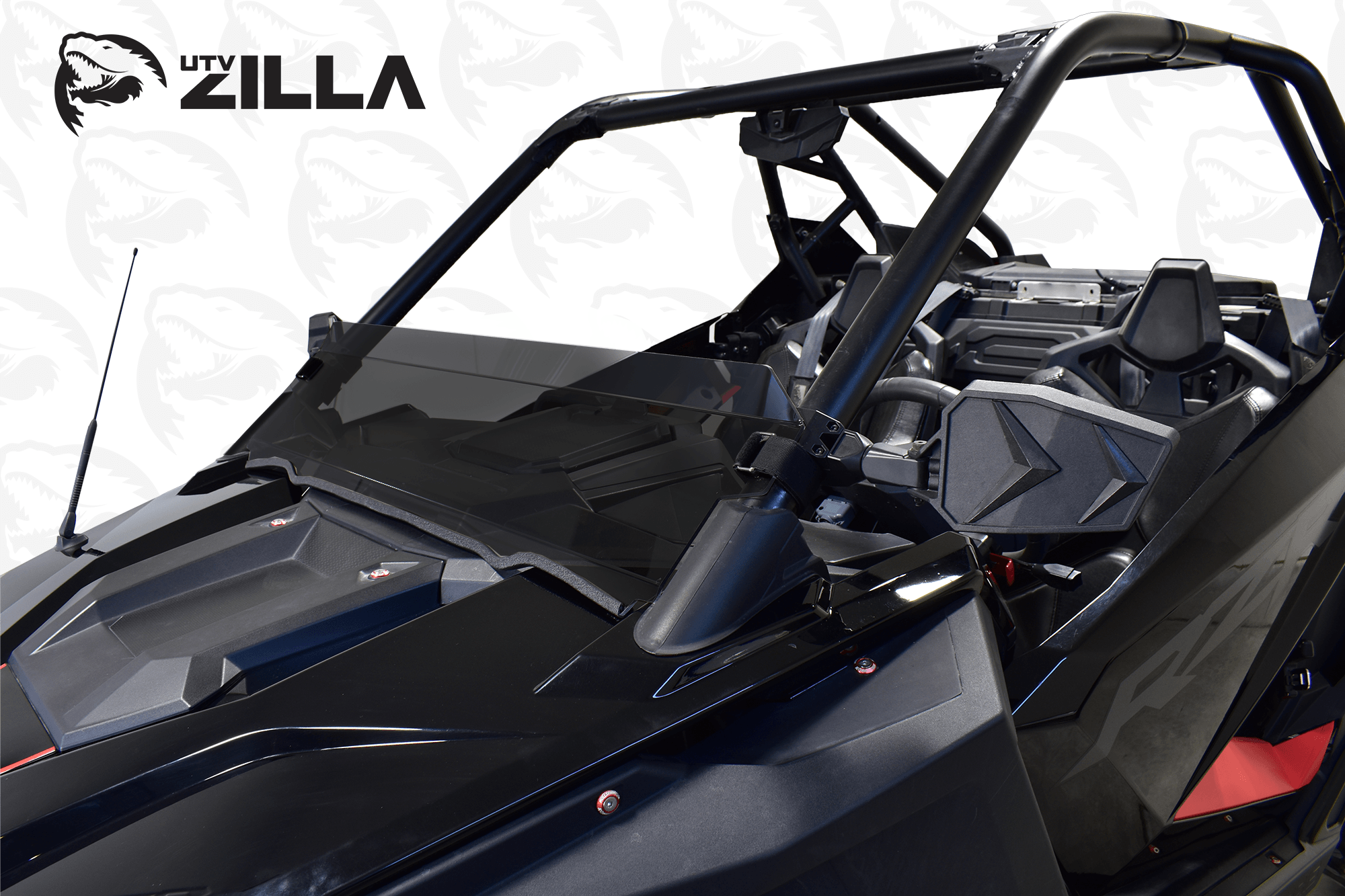 Photo of RZR Pro XP Half Polycarbonate Windshield by UTVZILLA - Premium for UTVs / Side by Sides