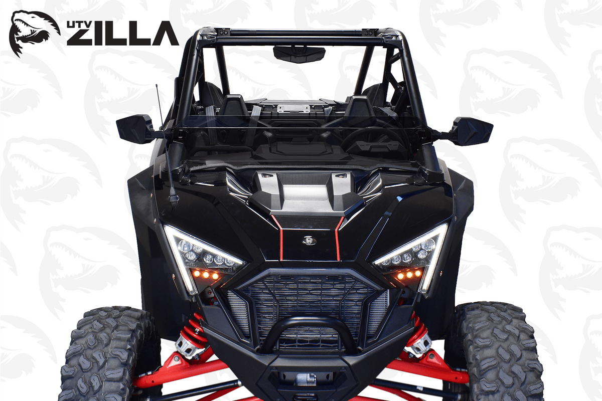 Photo of RZR Pro XP Half Polycarbonate Windshield by UTVZILLA - Premium for UTVs / Side by Sides