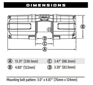 AXON 35 WARN POWERSPORT WINCH - 101135 - R1 Industries