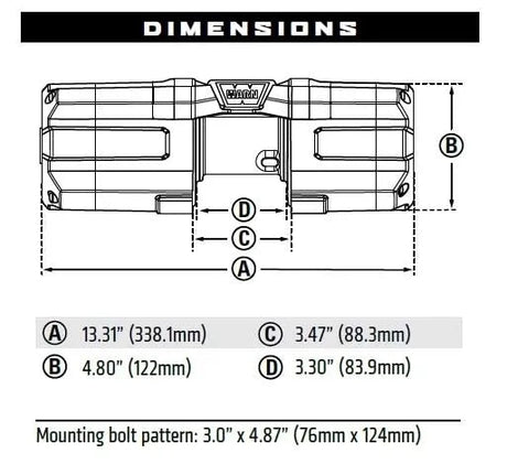 AXON 35 WARN POWERSPORT WINCH - 101135 - R1 Industries