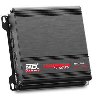 Polaris RZR 4-Speaker with Dual Amplifier & Single Subwoofer Audio System (2014-2019) - R1 Industries