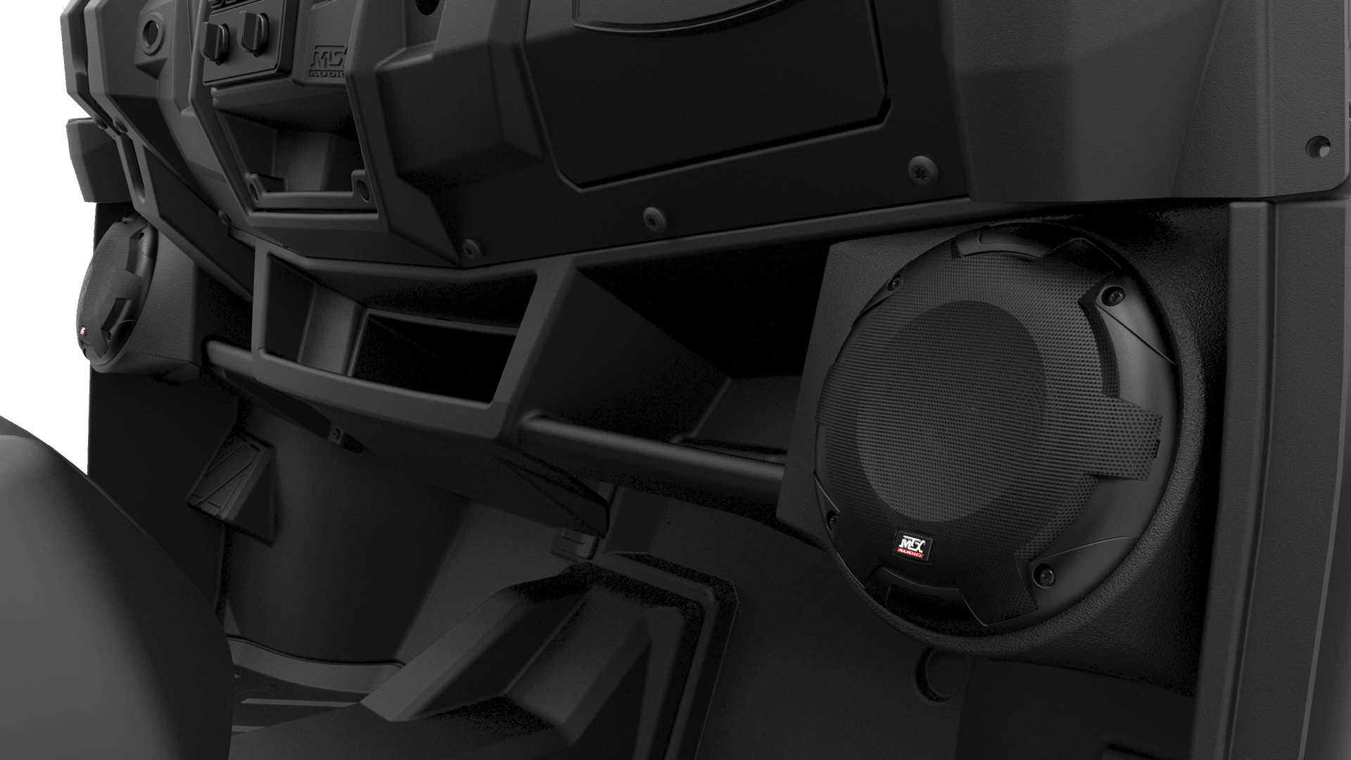 Photo of Polaris Ranger Dash Mount All-Weather Speaker Pods by MTX Audio - Premium Audio for UTVs / Side by Sides
