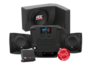 TWO SPEAKER, DUAL AMPLIFIER, AND SINGLE SUBWOOFER POLARIS RANGER AUDIO SYSTEM - R1 Industries