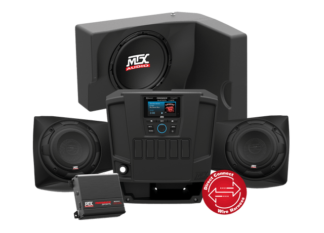 TWO SPEAKER, DUAL AMPLIFIER, AND SINGLE SUBWOOFER POLARIS RANGER AUDIO SYSTEM - R1 Industries