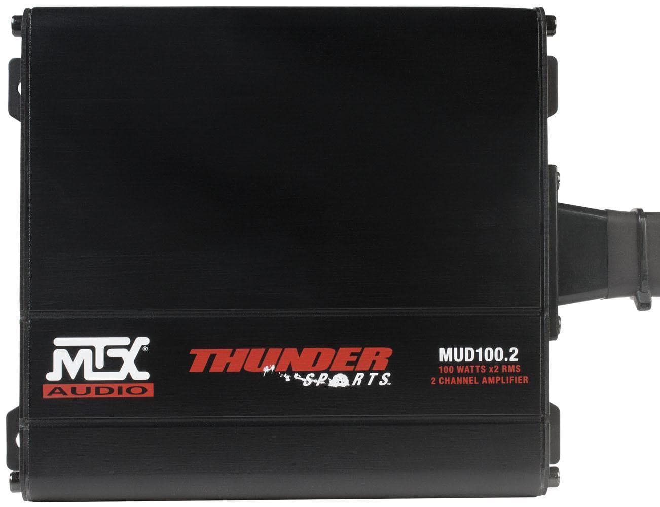 Photo of Universal Bluetooth Switch Audio Package with Amplifier and 2 Roll Cage Speakers by MTX Audio - Premium Audio for UTVs / Side by Sides