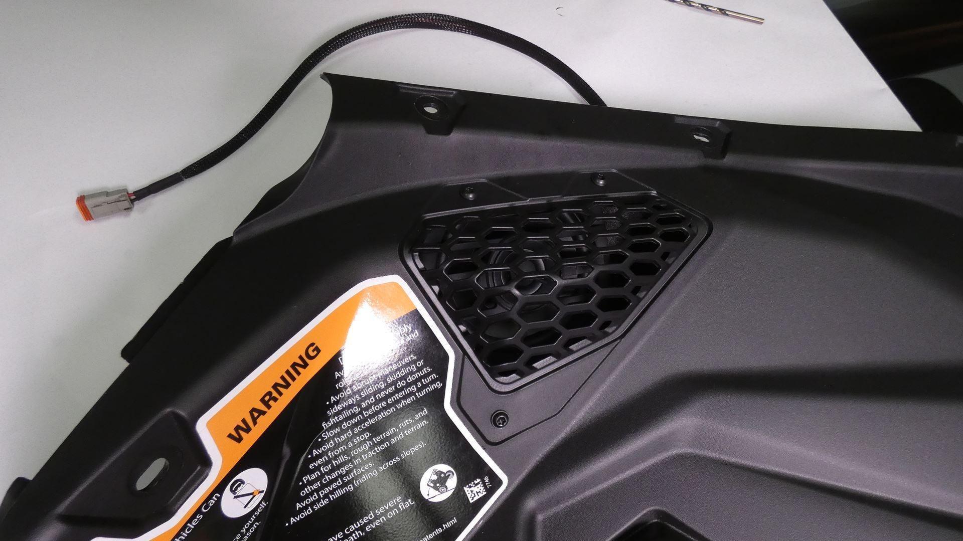 Photo of Can-Am X3 Front Upper Speaker Pods by MTX Audio - Premium Audio for UTVs / Side by Sides