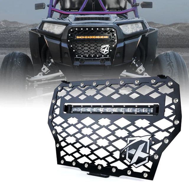 Polaris RZR Grille with built-in LED Light Bar 60W