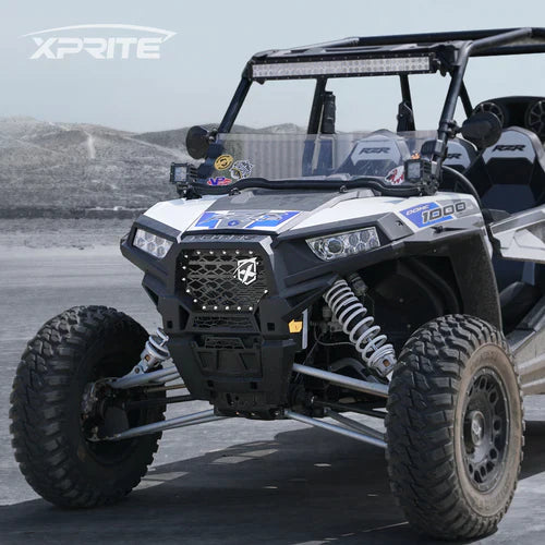 Photo of Polaris RZR Black Steel Mesh Grille for 2014-2018 Polaris RZR S 900 & XP 1000 by XPRITE - Premium Grilles for UTVs / Side by Sides