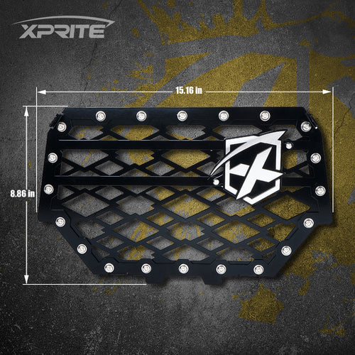 Photo of Polaris RZR Black Steel Mesh Grille for 2014-2018 Polaris RZR S 900 & XP 1000 by XPRITE - Premium Grilles for UTVs / Side by Sides