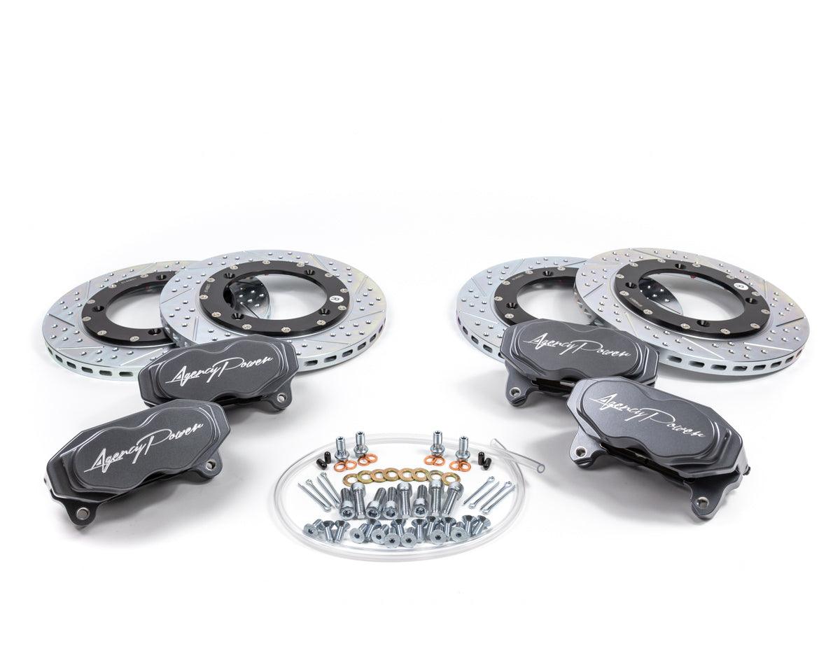 Photo of Can-Am Maverick X3 Turbo Big Brake Kit Front / Rear Graphite Gray (2017-2020) by Agency Power - Premium Brake Pads & Rotors for UTVs / Side by Sides