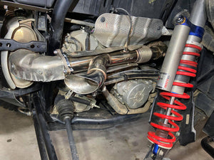 RPM-SxS RZR XPT Turbo Pro Xp & Turbo R 2.5" Captains Choice Electric Side Dump E-Valve Exhaust - R1 Industries
