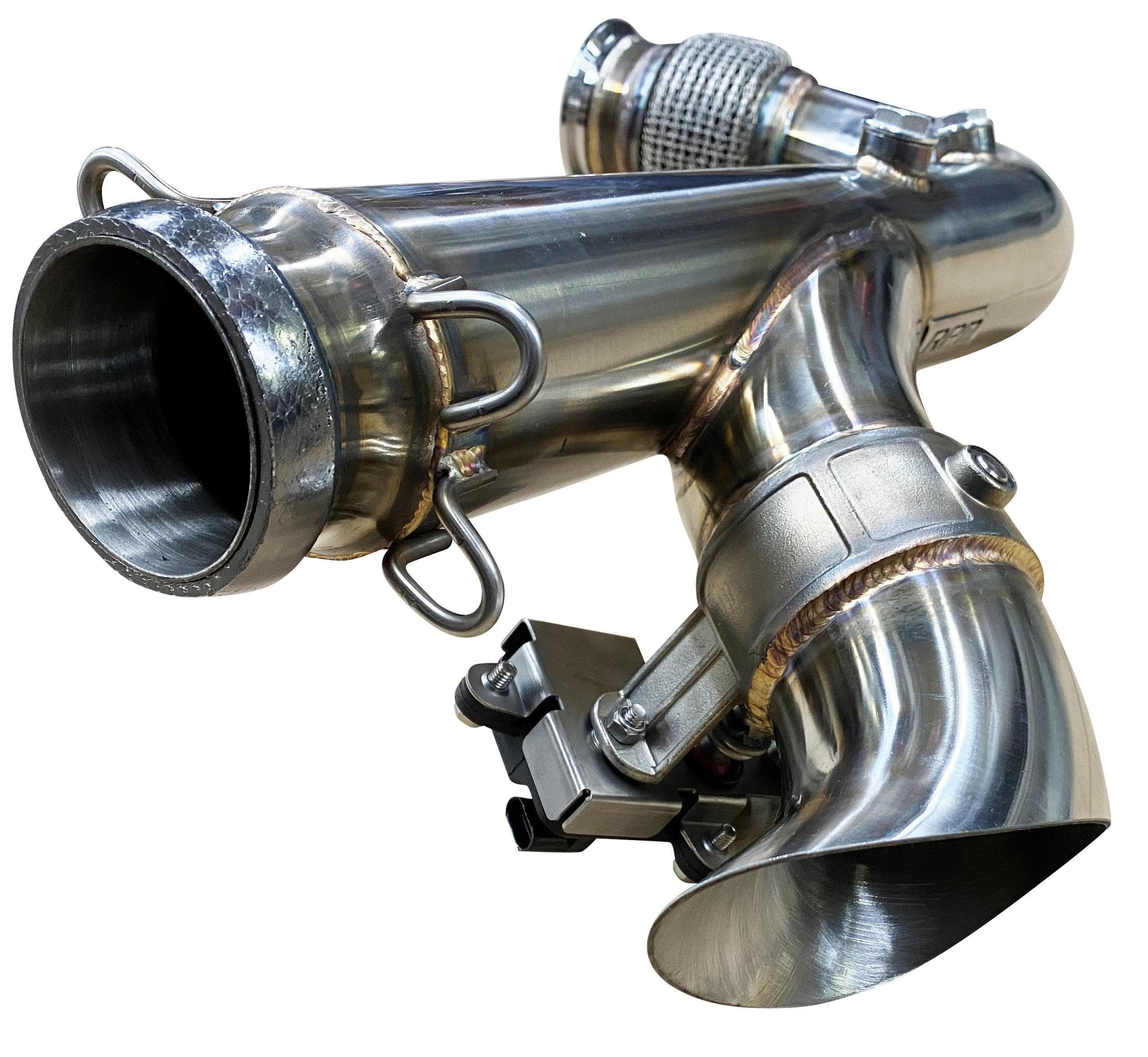Photo of Can-Am Maverick X3 RPM SxS E-Valve 3" Electronic Dump Valve Exhaust / Mid Pipe by RPM SXS - Premium Exhaust Systems & Components for UTVs / Side by Sides