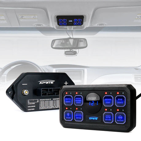 8 Gang Switch Panel Control System for Universal Application | Rogue Series - R1 Industries