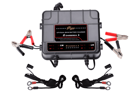 Dual-Bank Battery Charger |  R1 Industries | UTV Stereo.