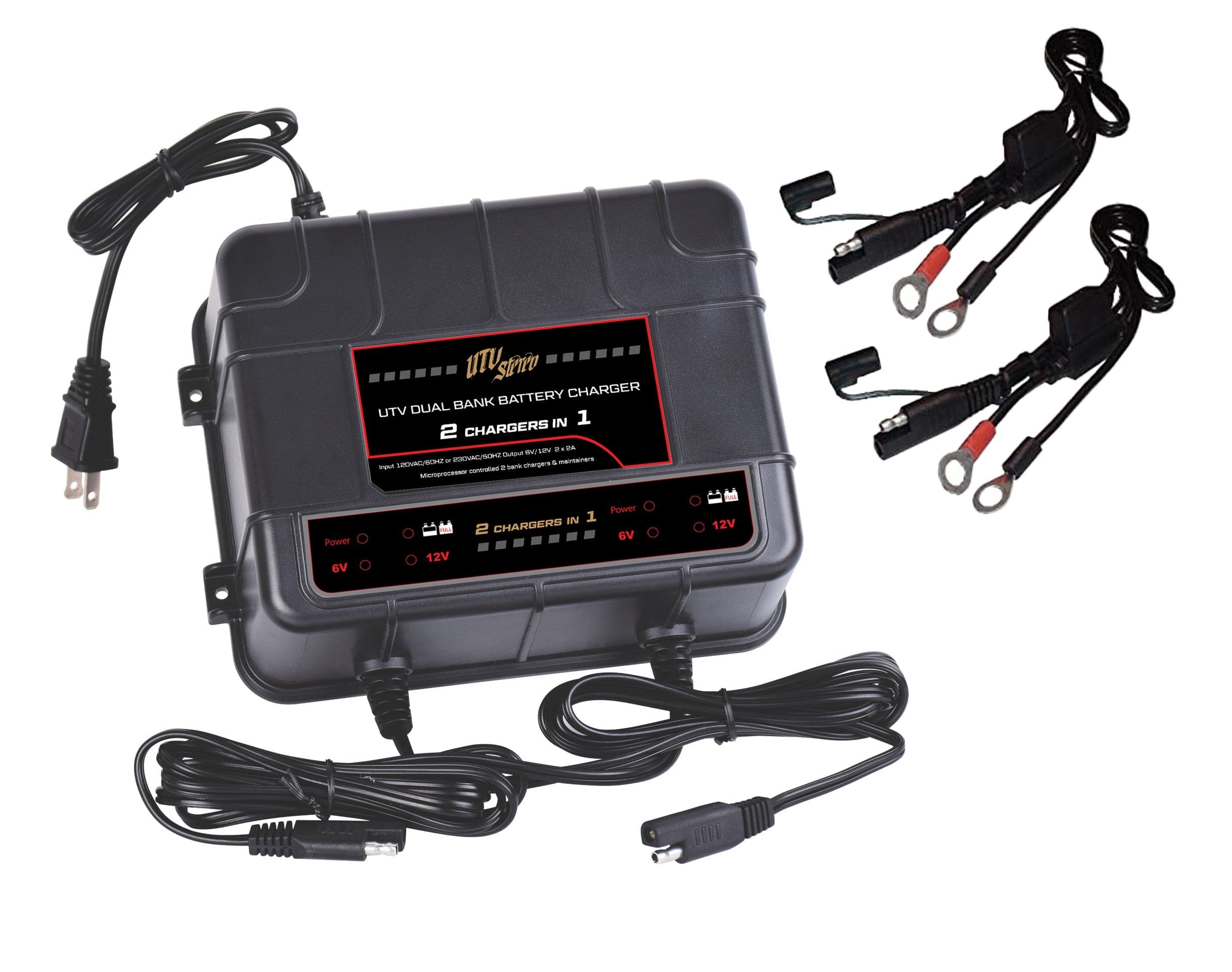 Photo of Dual-Bank Battery Charger by UTV Stereo - Premium Batteries for UTVs / Side by Sides