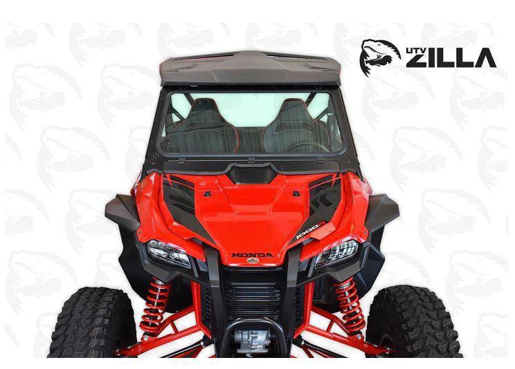 Photo of UTVZILLA Honda Talon Vented Full Glass Windshield with Wiper (2019+) by UTVZILLA - Premium Windshields for UTVs / Side by Sides