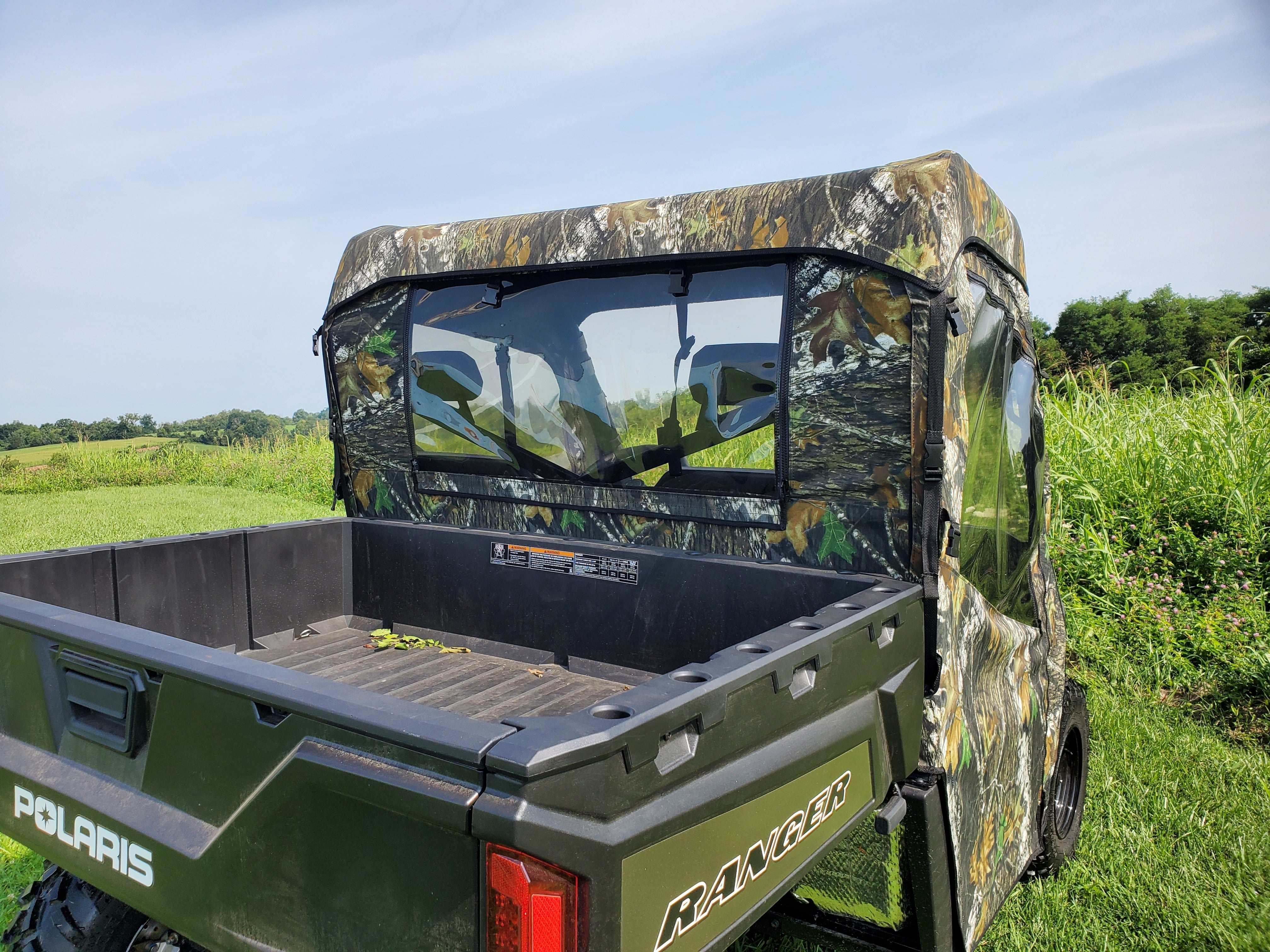 Photo of Polaris Ranger Full-Size 570 3-Passenger - Full Cab Enclosure for Hard Windshield by 3 Star UTV - Premium Cab Enclosures for UTVs / Side by Sides
