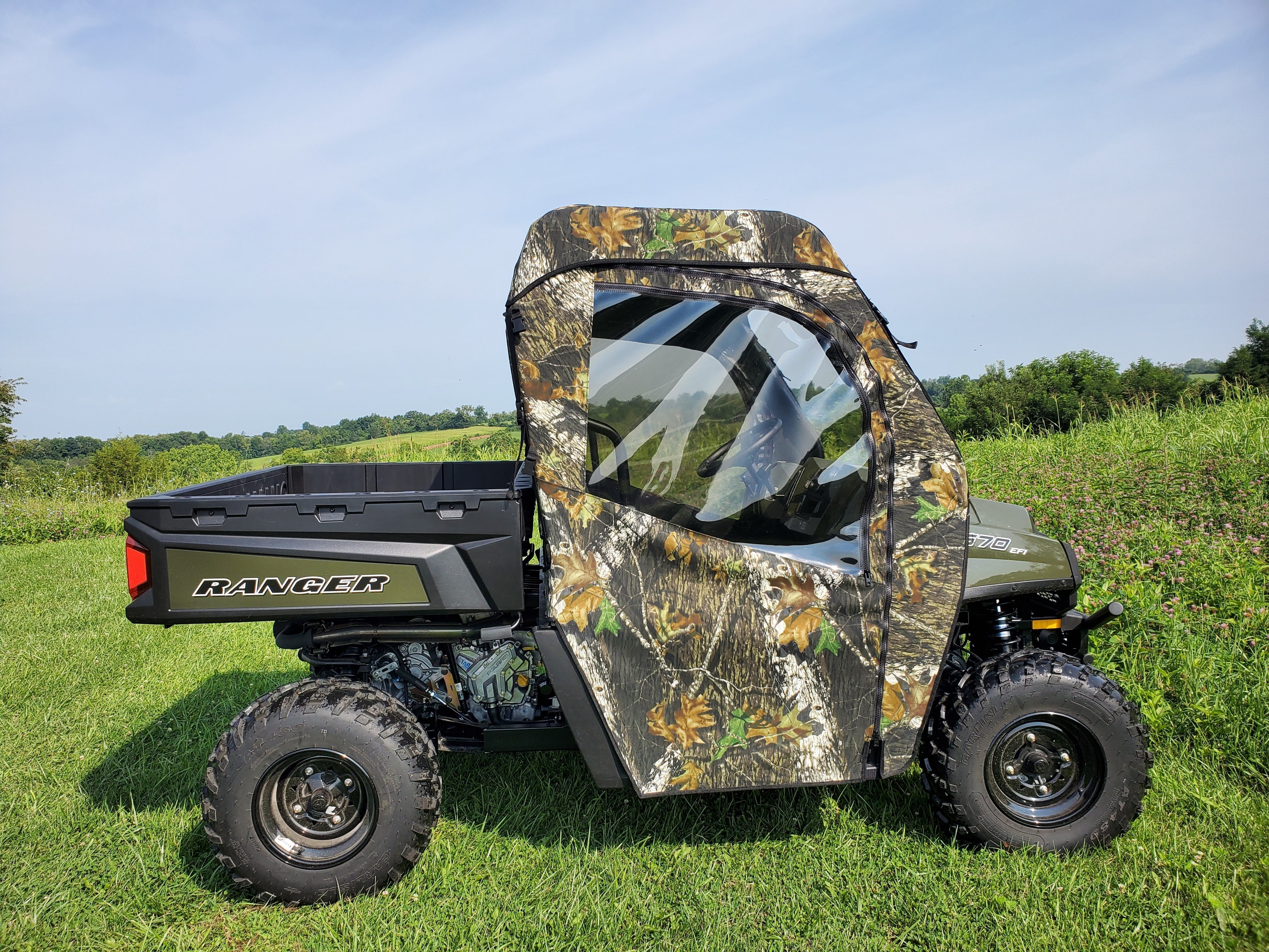Photo of Polaris Ranger Full-Size 570 3-Passenger - Full Cab Enclosure for Hard Windshield by 3 Star UTV - Premium Cab Enclosures for UTVs / Side by Sides