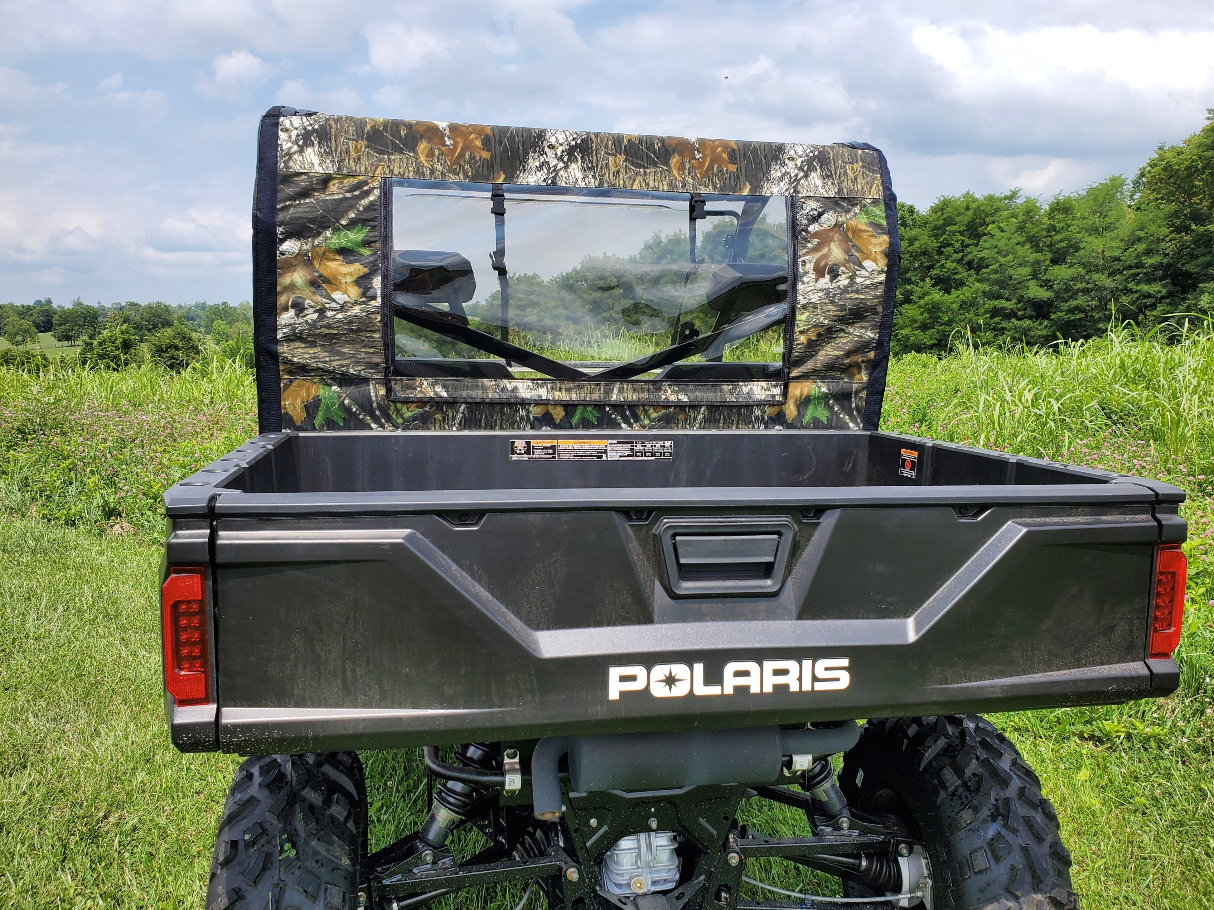 Photo of Polaris Ranger Full-Size 570 3-Passenger - Soft Back Panel by 3 Star UTV - Premium Windshields for UTVs / Side by Sides