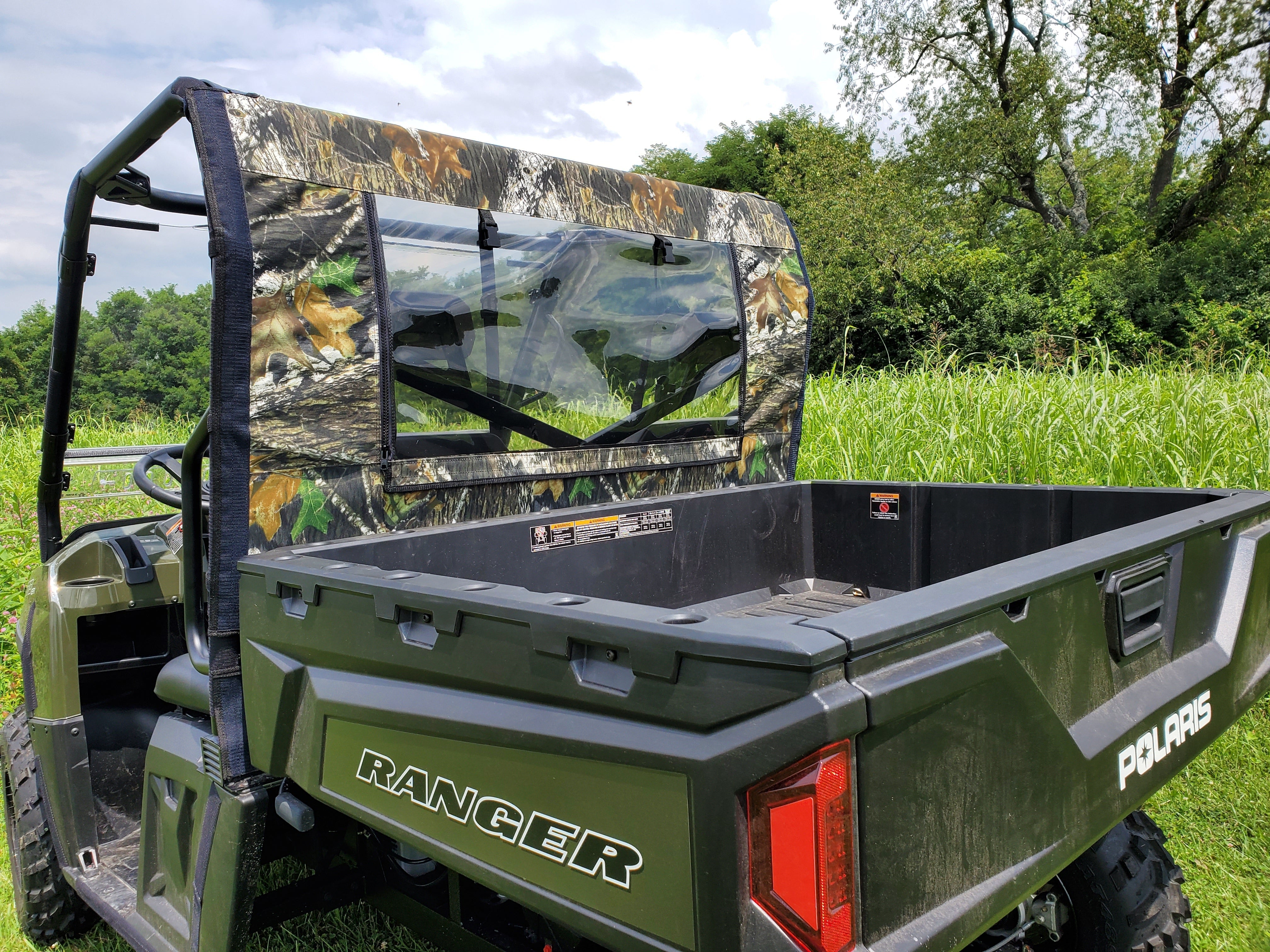 Photo of Polaris Ranger Full-Size 570 3-Passenger - Soft Back Panel by 3 Star UTV - Premium Windshields for UTVs / Side by Sides