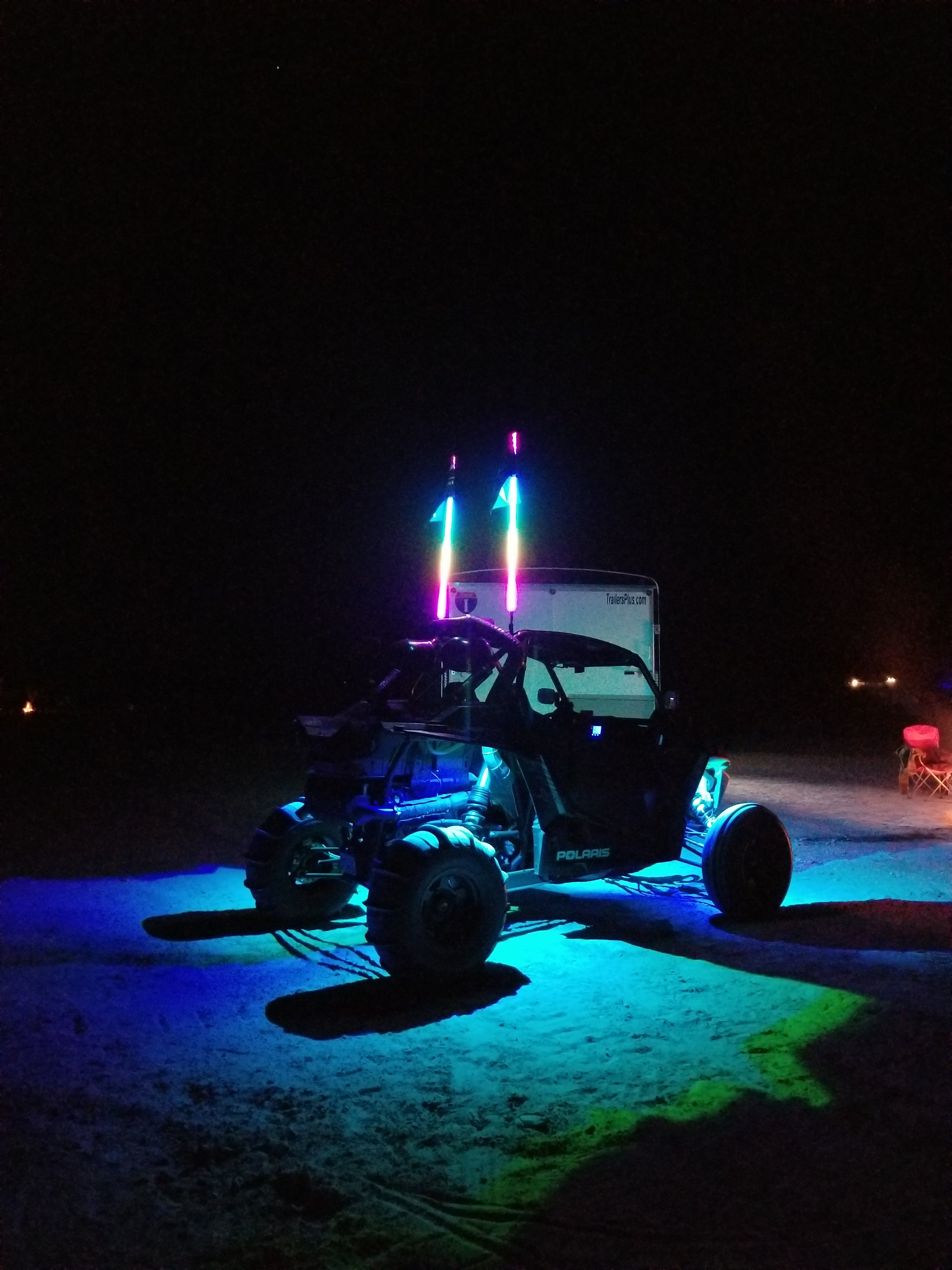 Photo of R1 Industries Rock Light Kit (4-Pod) by R1 Industries - Premium LED Light Whips & Rock Lights for UTVs / Side by Sides