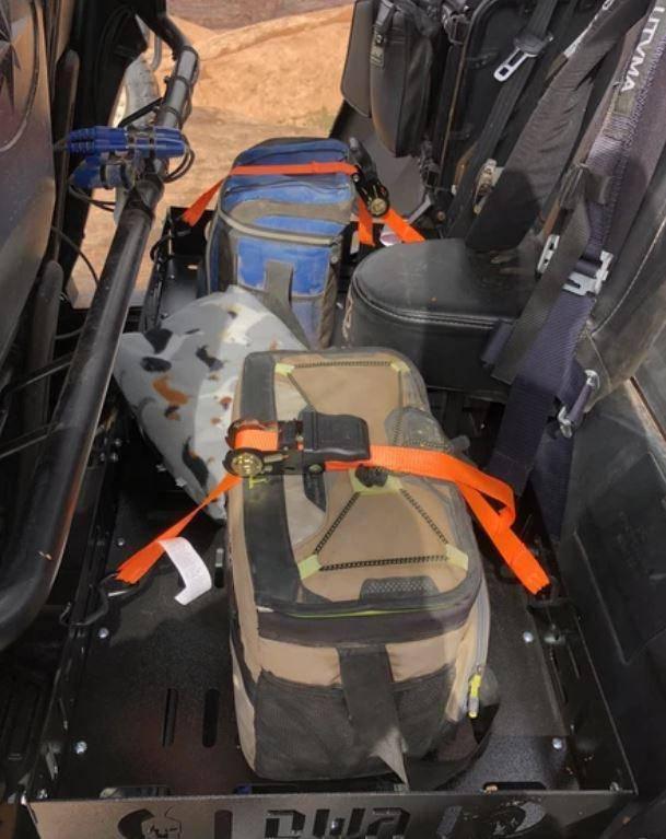 Polaris RZR Rear-Seat-Mounted Cargo Rack - R1 Industries