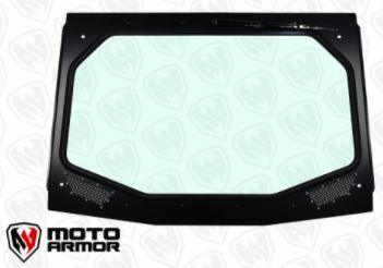 Photo of Kawasaki KRX Full Glass Windshield with Vents (2020+) by Moto Armor - Premium Windshields for UTVs / Side by Sides