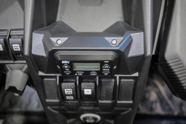 Photo of Can-Am Maverick X3 Dash Mounting Panel for MRB3 Bluetooth Media Controller (2017-2022) by SSV Works - Premium Audio for UTVs / Side by Sides