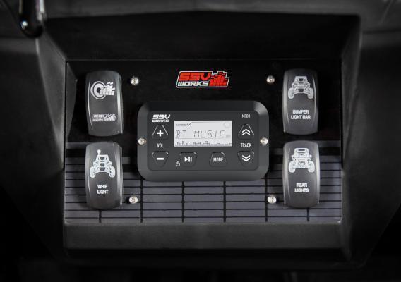 Photo of Polaris RZR XP 1000 Dash Mounting Kit for MRB3 Bluetooth Media Controller by SSV Works - Premium Audio for UTVs / Side by Sides