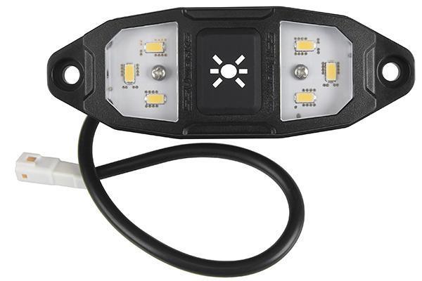 Photo of Dome Light with Billet Mount for 1.75” Tube by SSV Works - Premium Mounts for UTVs / Side by Sides