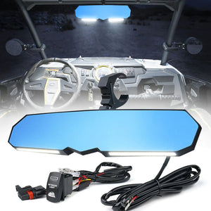 UTV Rear View Mirror with Integrated LED Lights |  R1 Industries | XPRITE.