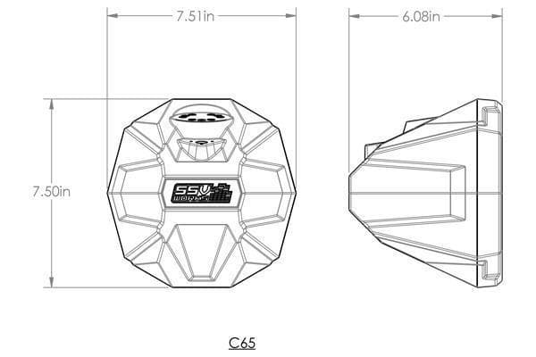 Photo of Cage Mount Pods - Polaris General 6.5" (2016-2022) by SSV Works - Premium Audio for UTVs / Side by Sides