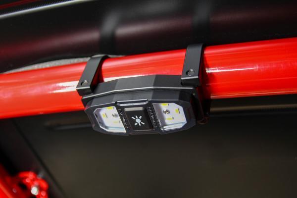 Photo of Dome Light with Cage Clamps and Billet Mount by SSV Works - Premium Mounts for UTVs / Side by Sides
