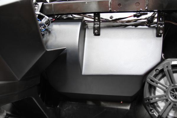 Photo of Under Dash 10" Amplified Subwoofer - Polaris General (2016-2022) by SSV Works - Premium Audio for UTVs / Side by Sides