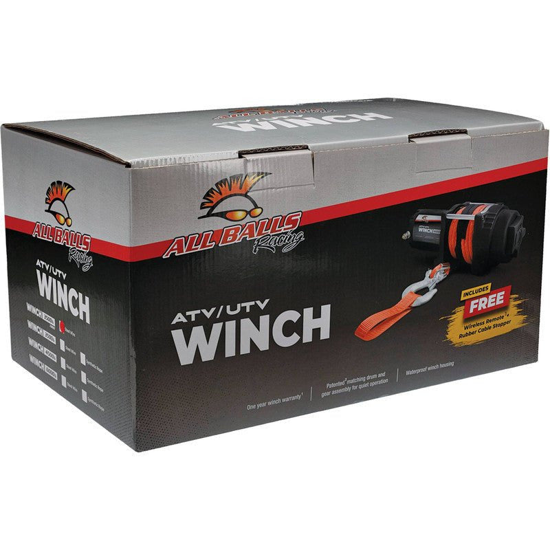 Photo of All Balls Racing 3500 LB Wire Winch (2 Bolt) by All Balls Racing - Premium Winches & Winch Mounts for UTVs / Side by Sides
