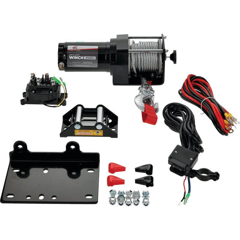 Photo of All Balls Racing 3500 LB Wire Winch (2 Bolt) by All Balls Racing - Premium Winches & Winch Mounts for UTVs / Side by Sides