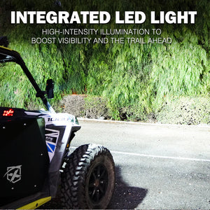 UTV Side View Mirror with LED Spotlights | Spider Series