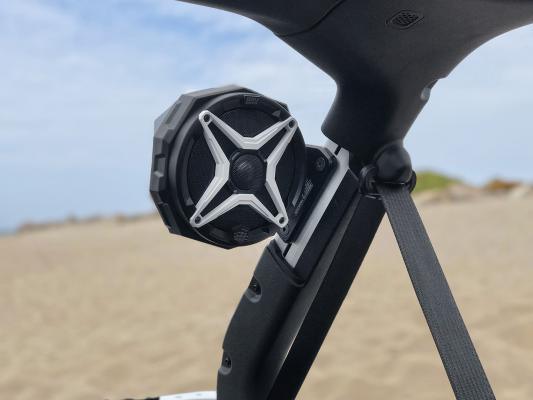 Photo of Cage-Mount 6.5in Swivel Speaker Pods - Jeep JL 4-Door (2018-2023) by SSV Works - Premium Audio for UTVs / Side by Sides