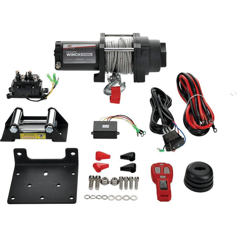 Photo of All Balls Racing 4500 LB Wire Winch (4 Bolt) by All Balls Racing - Premium Winches & Winch Mounts for UTVs / Side by Sides