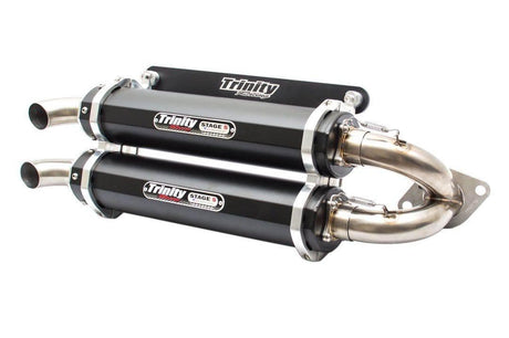 Polaris RZR XP Turbo & Turbo S Dual Slip-On Exhaust (2016+) - R1 Industries