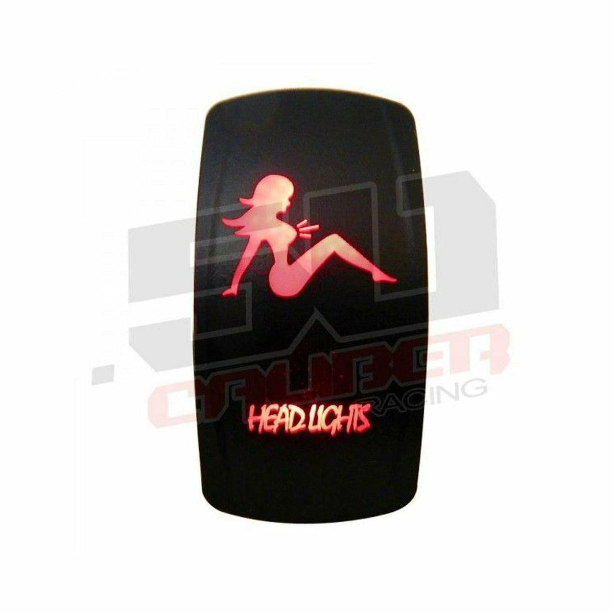 Photo of "Head Lights" Waterproof Rocker Switch by 50 Caliber Racing - Premium Rocker Switches for UTVs / Side by Sides