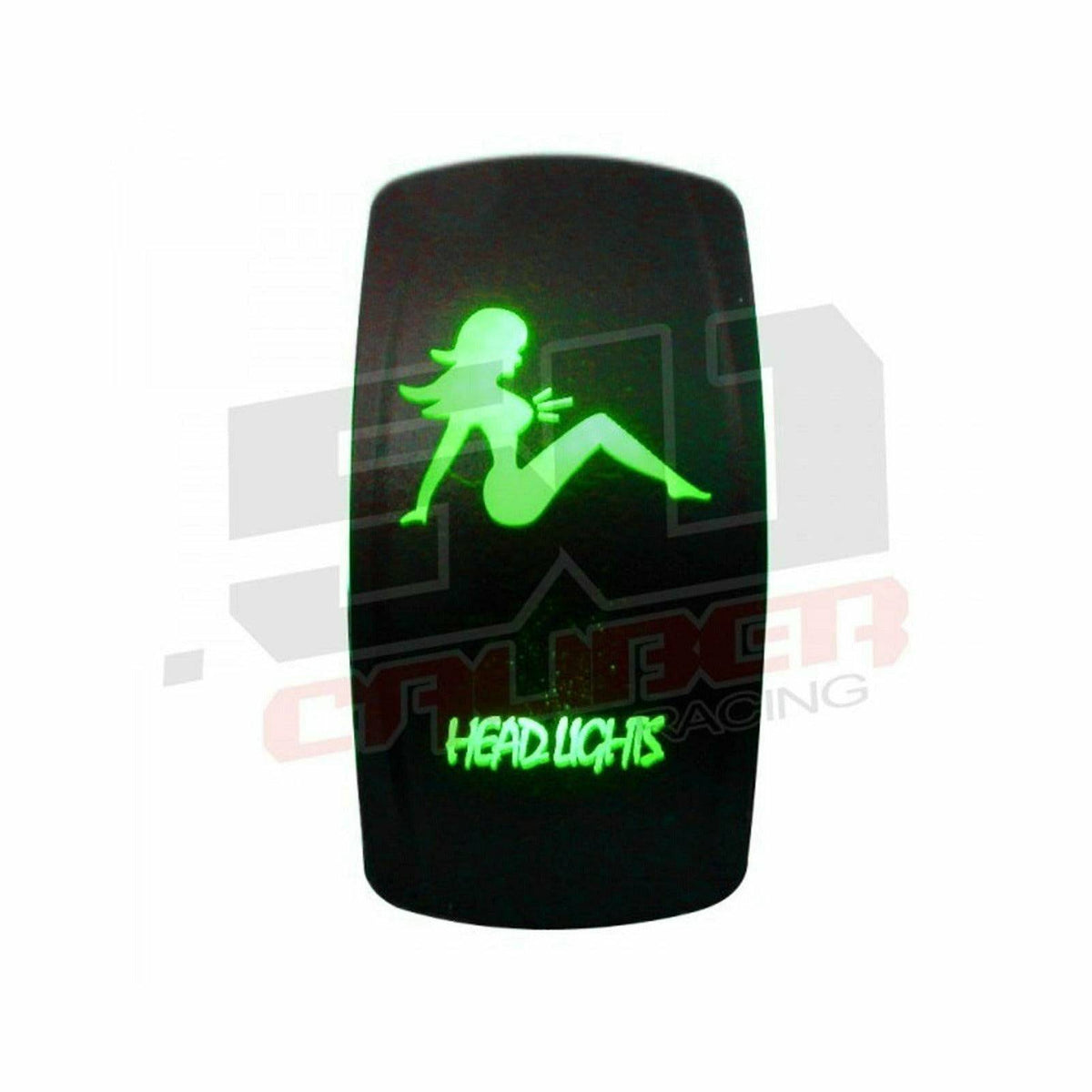 Photo of "Head Lights" Waterproof Rocker Switch by 50 Caliber Racing - Premium Rocker Switches for UTVs / Side by Sides