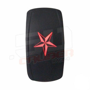 Photo of "Nautical Star" Waterproof Rocker Switch by 50 Caliber Racing - Premium Rocker Switches for UTVs / Side by Sides