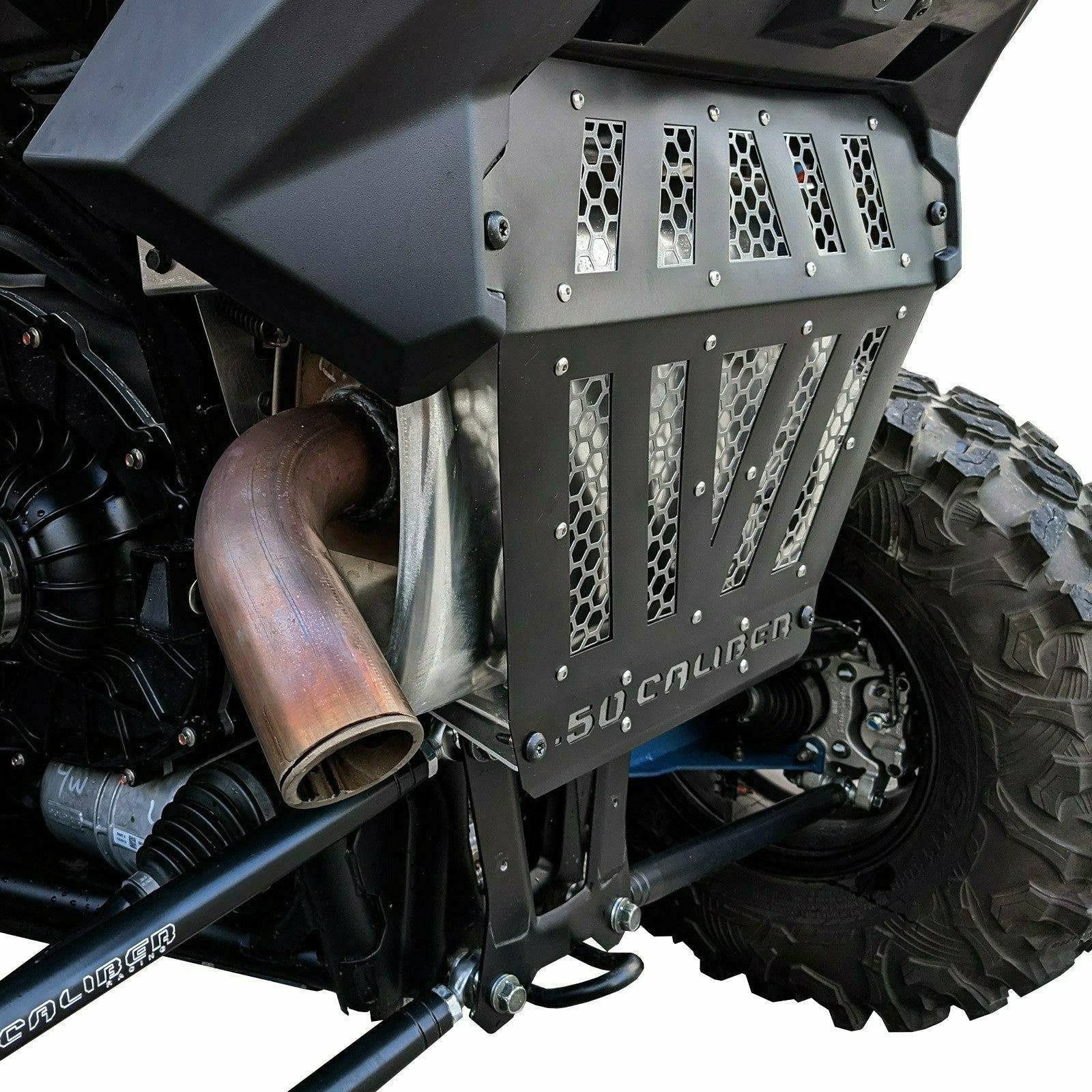 Photo of Polaris RZR Pro XP / Turbo R Vented Exhaust Cover by 50 Caliber Racing - Premium Exhaust Covers for UTVs / Side by Sides
