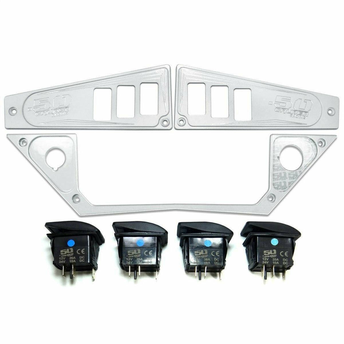Photo of Polaris RZR XP 1000 (2017+) Ride Command 6 Switch Dash Panel by 50 Caliber Racing - Premium Dash Accessories for UTVs / Side by Sides