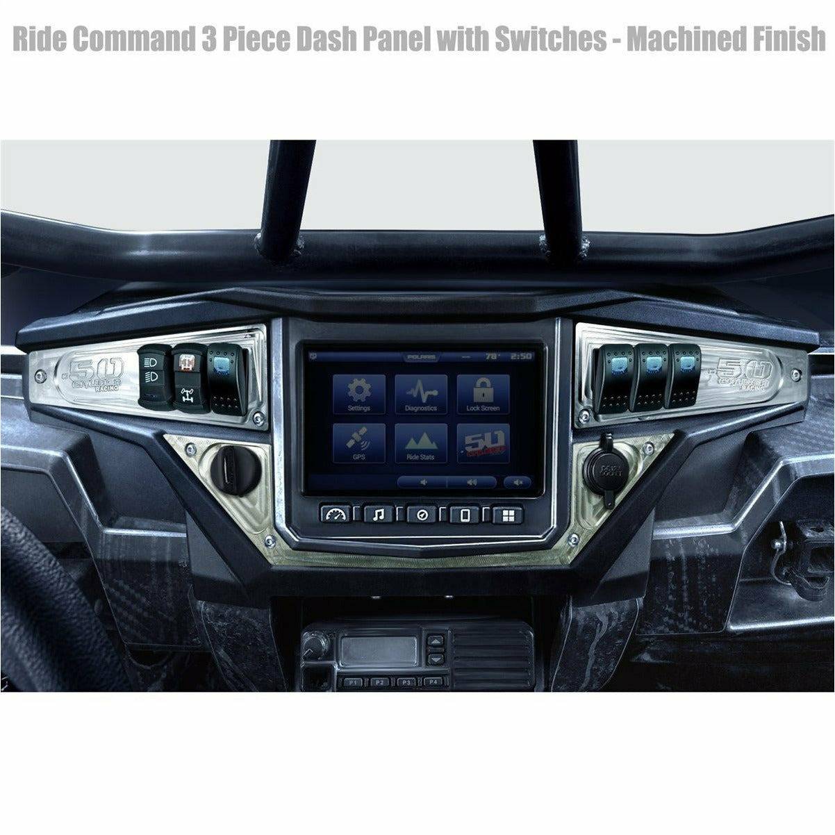 Photo of Polaris RZR XP 1000 (2017+) Ride Command 6 Switch Dash Panel by 50 Caliber Racing - Premium Dash Accessories for UTVs / Side by Sides